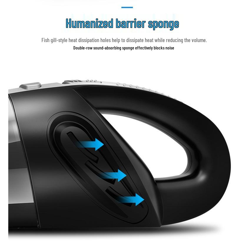 High-Power 120W Wireless Handheld Vacuum Cleaner for Car & Home - Rechargeable, Dry/Wet Large Suction