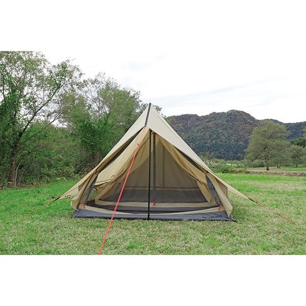 Captain Stag Ua 0067 [trekker Two Pole Lodge Uv  For 3 4 People  Khaki]