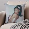 actress AAriana Grande Cushion Cover Pillowcase Antidustmite Invisible Zipper Short Plush Sofa Cushion