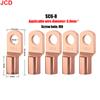 JCD 5/10/20pcs Copper Lug Ring Wire Connectors Bare Cable Electric Crimp Terminal SC4-6 SC6-6 SC6-8 SC10-6 SC16-6 SC16-8 SC25-8