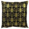 [Q3824] - Бархатная подушка «Ананас» черного золота, 40 см.