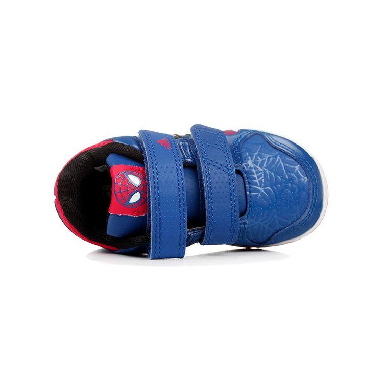 Adidas Spider-Man Collaboration Non-Slip Durable Velcro Sports Running Shoes Baby Sneakers Gem-Blue B24569