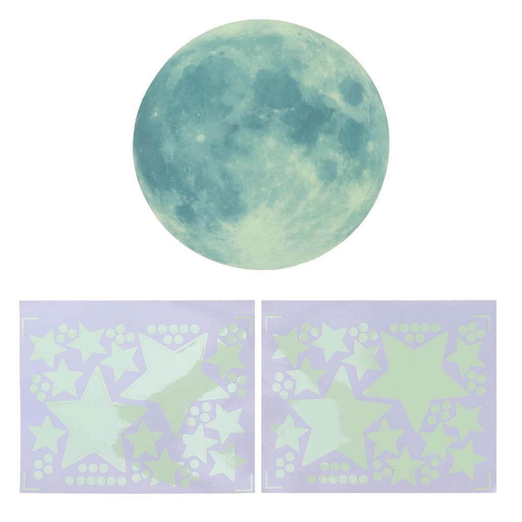 Planet Star Wall Stickers Luminous Wall Decals for Kids Room Baby Nursery Home Decoration