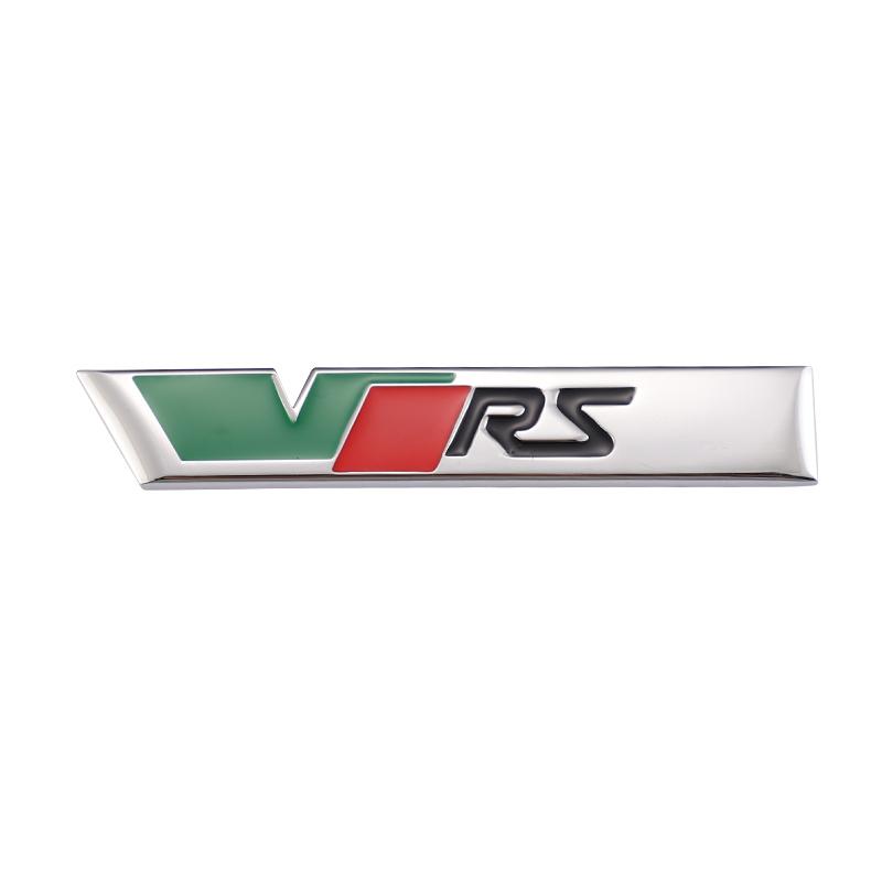 LKPP1 Car Front Grille Trunk Sticker VRS Emblem Badge Decal Accessories For Skoda Octavia Kodiaq Enyaq iV Kamiq Scala Superb Vision RS