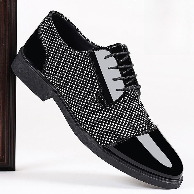 Leather Loafers With Breathable Pu Material For Casual Men