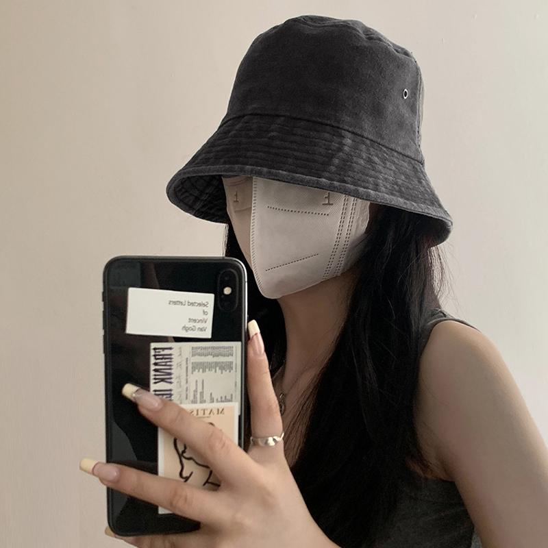 Кепка рыбака из выстиранного денима в стиле ретро в Гонконге, универсальная и солнцезащитная кепка, солнцезащитная кепка для рыбалки, походная кепка