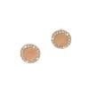 S Silver Needle Opal Diamond Pearl Stud Earrings Colored Round Earrings Earrings