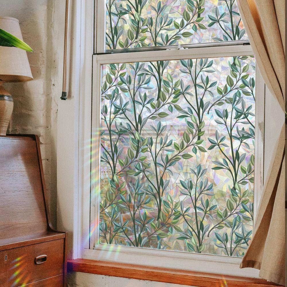 Colorful Window Sticker Cane Vine Glass Sticker INS Style Window Privacy Film Home Decoration