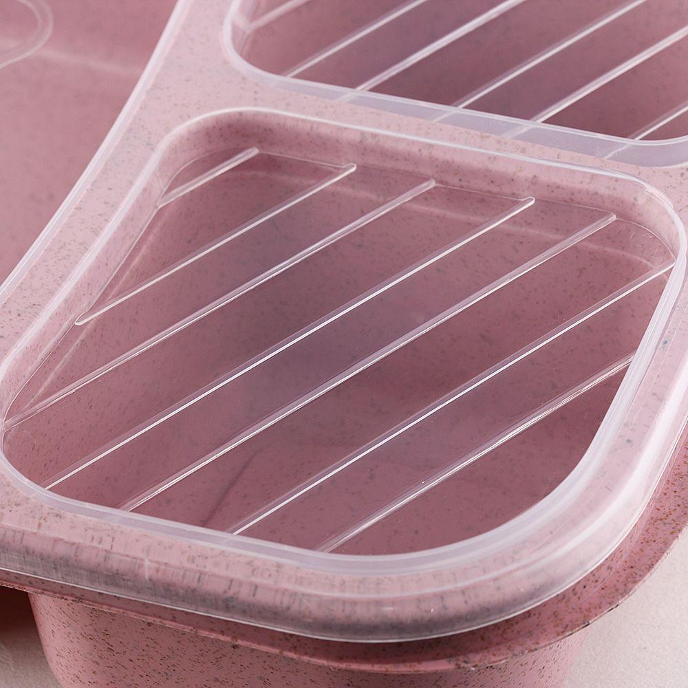 Portable Dinnerware Wheat Straw Lunchbox Lunch Box Picnic Storage Boxs Food Fruit Container