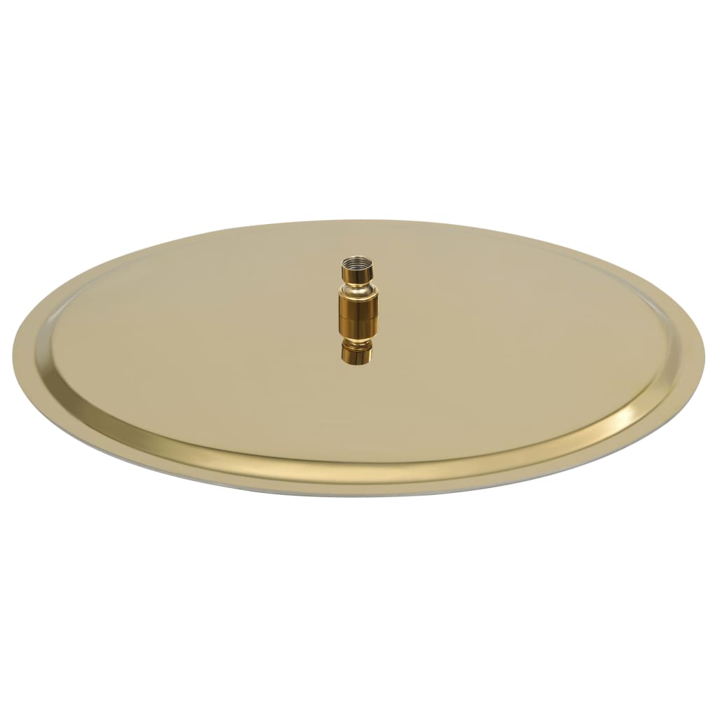 Rain Shower Head Stainless Steel 50 cm Round Golden