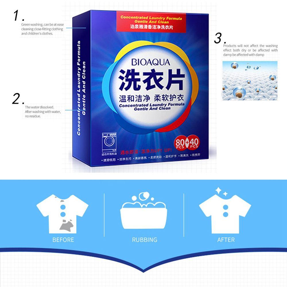 40/120Pcs Nano Super Concentrated Laundry Clean Нежный стиральный инструмент Товары для дома Чистящие средства Моющие средства Листы