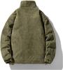 Poperdision Winter Corduroy Plus Loose Solid Stylish Outerwear for and Simple Fashionable Army Green Men's Jacket, Size, Fit, Color, Padded, Thick,