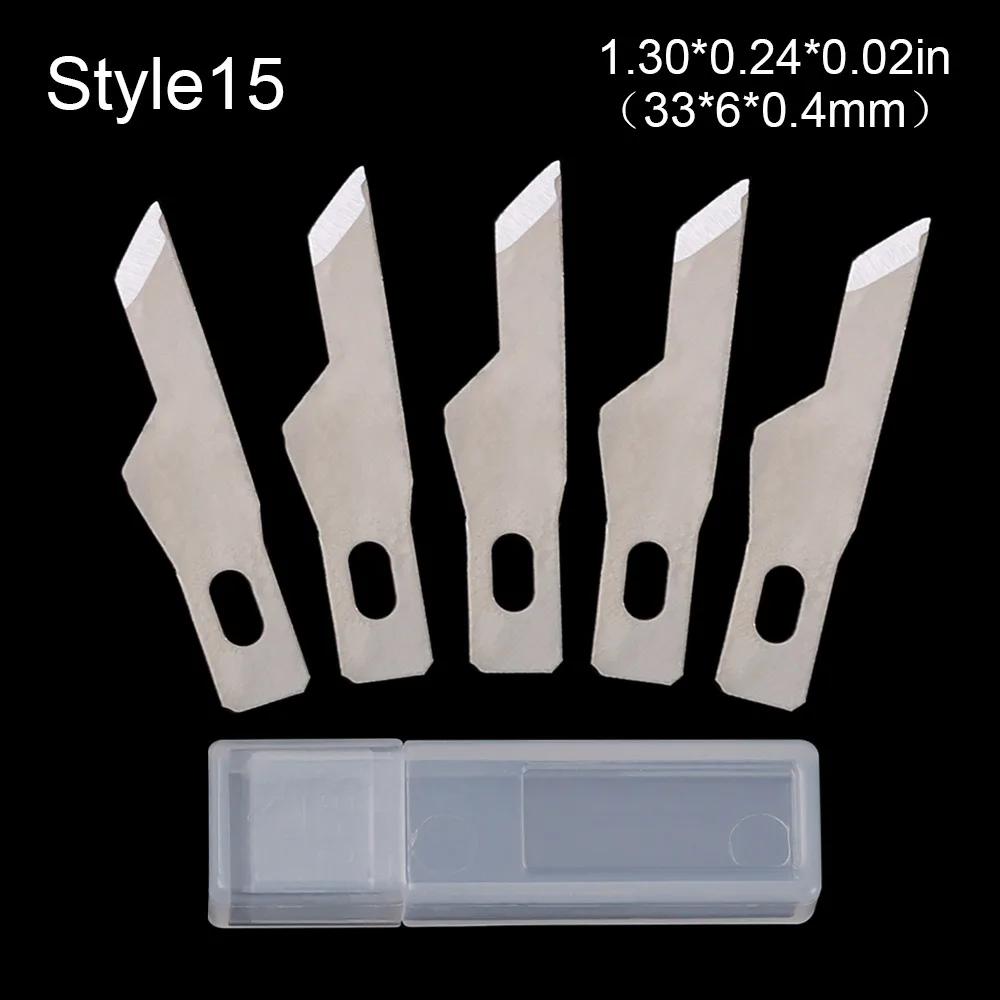5Pcs Engraving Non-Slip Metal Scalpel Knife Parts Blades Cutter Craft Knives for Mobile Phone PCB Repair Hand Tools