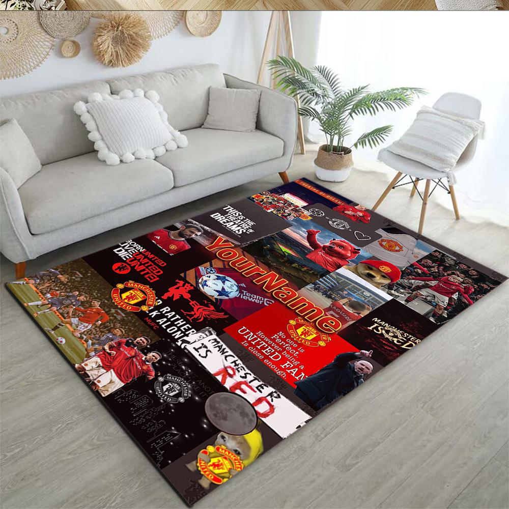 Manchester Personalized Name Floor Mat Perfect for Hallway Study room Foyer Bedrooms Anti-slip Rug Office home decor