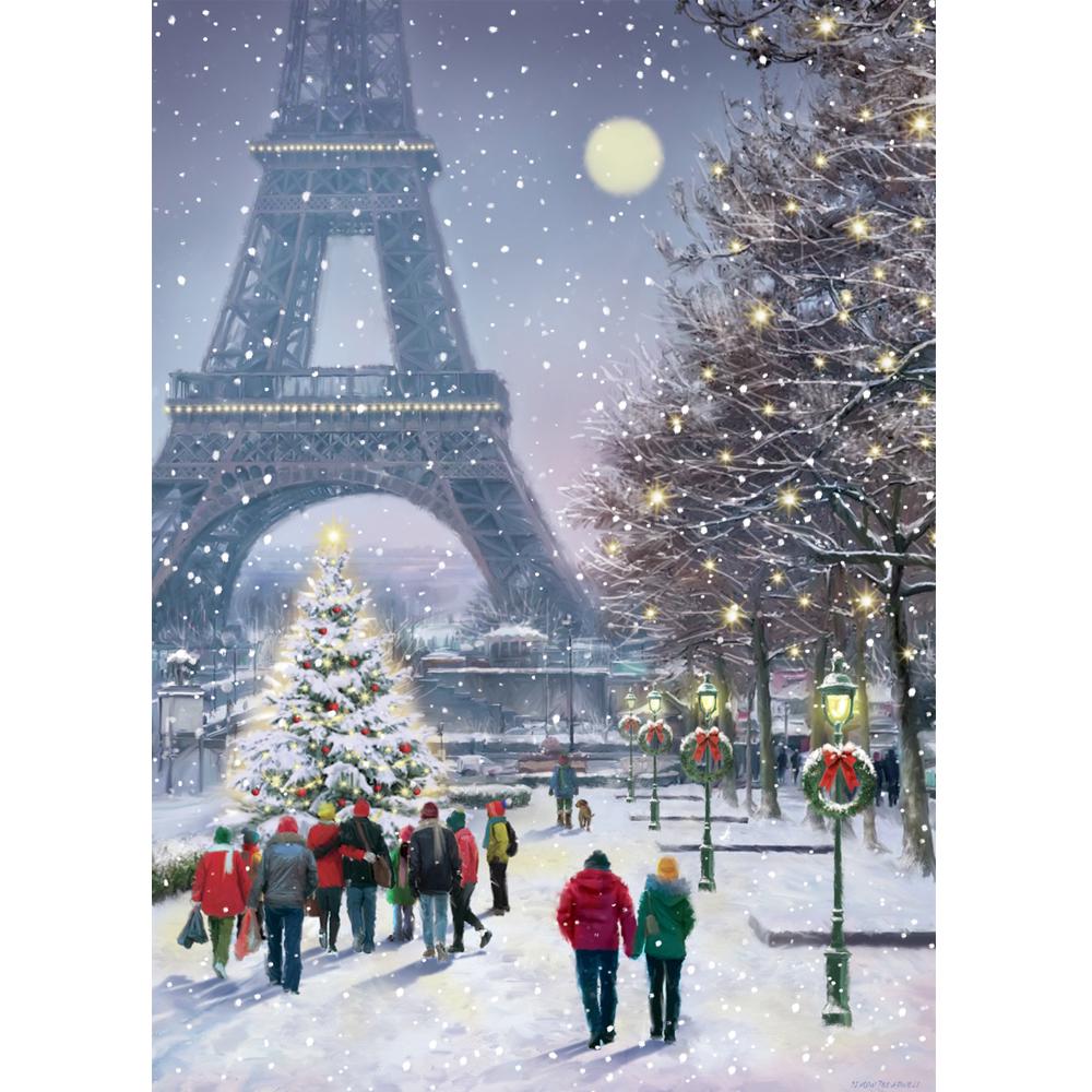 DIY Алмазная картина "Санта-Клаус" Полный круг Город Рождественский Алмаз Полный набор Вышивка 5D Вышивка крестиком Украшение дома