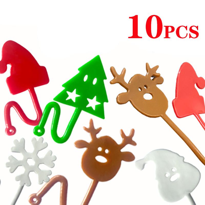 10/50Pcs Funny Sticky Hands Sensory Toy Palm Elastic Heart Foot Christmas Sticky Wall Climbing Squishy Toy For Kids Adult