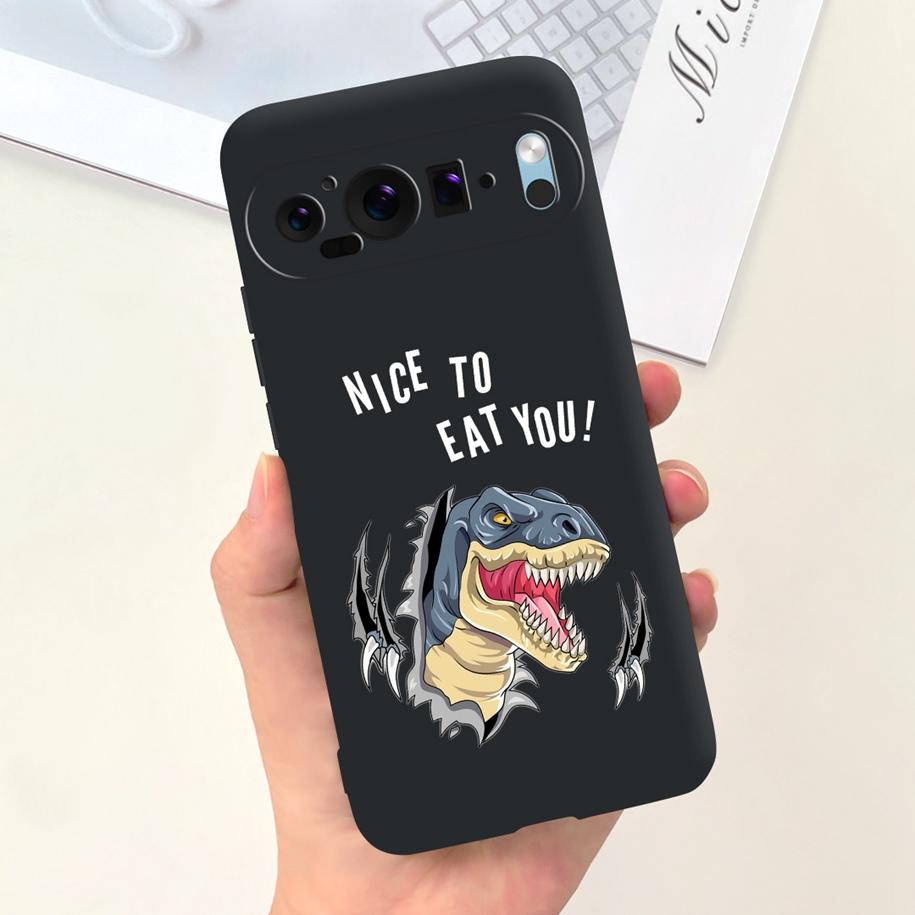 Для чехла Google Pixel 9 Pro Чехол для телефона Милый Астронавт Утка Корова Ударопрочный Силиконовый Мягкий Чехол Для Google Pixel 9 Pixel9 Оболочка