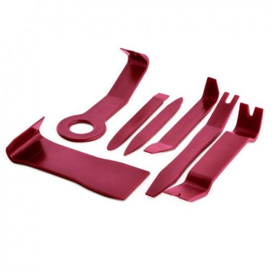 7 Pcs Plastic Car Interior Door Trim Panel Clip Audio Removal Pry Open Tool Kit