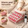 Adjustable Temperature Heated Foot Warmer 9 Modes Warm Foot Cushion Electric Heating Pad  Home