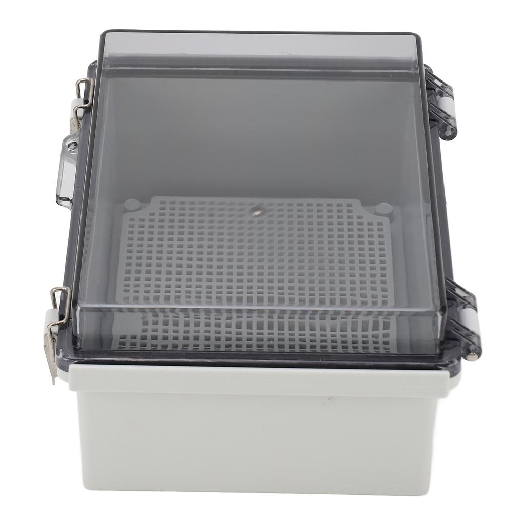 Junction Box ABS Plastic Waterproof Dustproof Hinged Shell Outdoor Universal Project Enclosure with