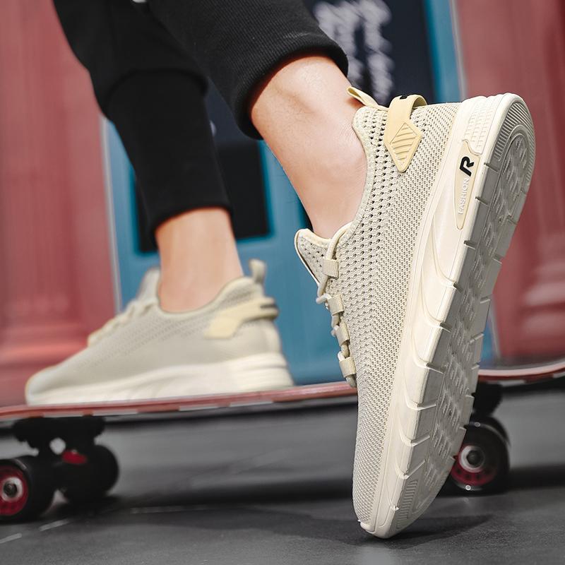 Мужская обувь, мужская повседневная спортивная обувь, мужская обувь с сеткой, дышащая и универсальная модная обувь, легкие кроссовки