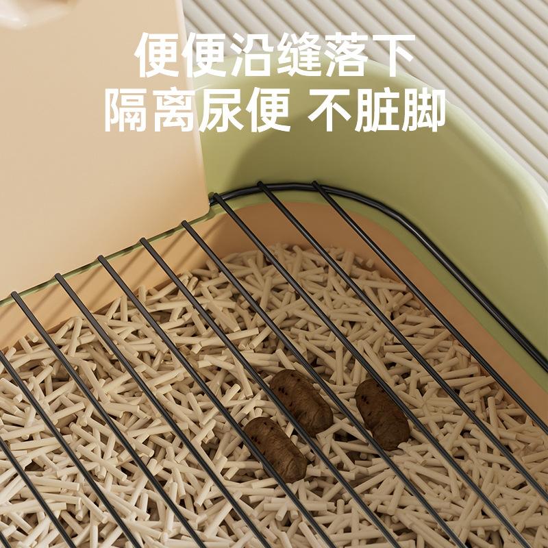 Туалет для собак большого размера с высоким ограждением из железной сетки плоского типа, защищающий от брызг мочи, легко чистится, очень большой собачий горшок