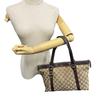 GUCCI 141470 GG pattern canvas Abbey Tote Bag Brown canvas Women Used
