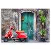 Canvas print, Red scooter Tuscany