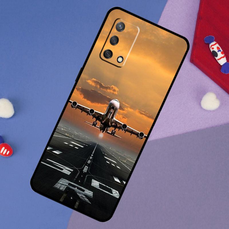Чехол для самолета Самолет Самолет Для Oppo A60 A80 A40 A6 A5 Pro A15 A16 A17 A57 A94 A74 A54 A76 A96 A18 A38 A58 A78 A98
