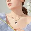 45293 Pcs Couple Decor Wing Love Shape Rhinestone Necklaces Symbolization Demon Angel Matching Necklace Valentines