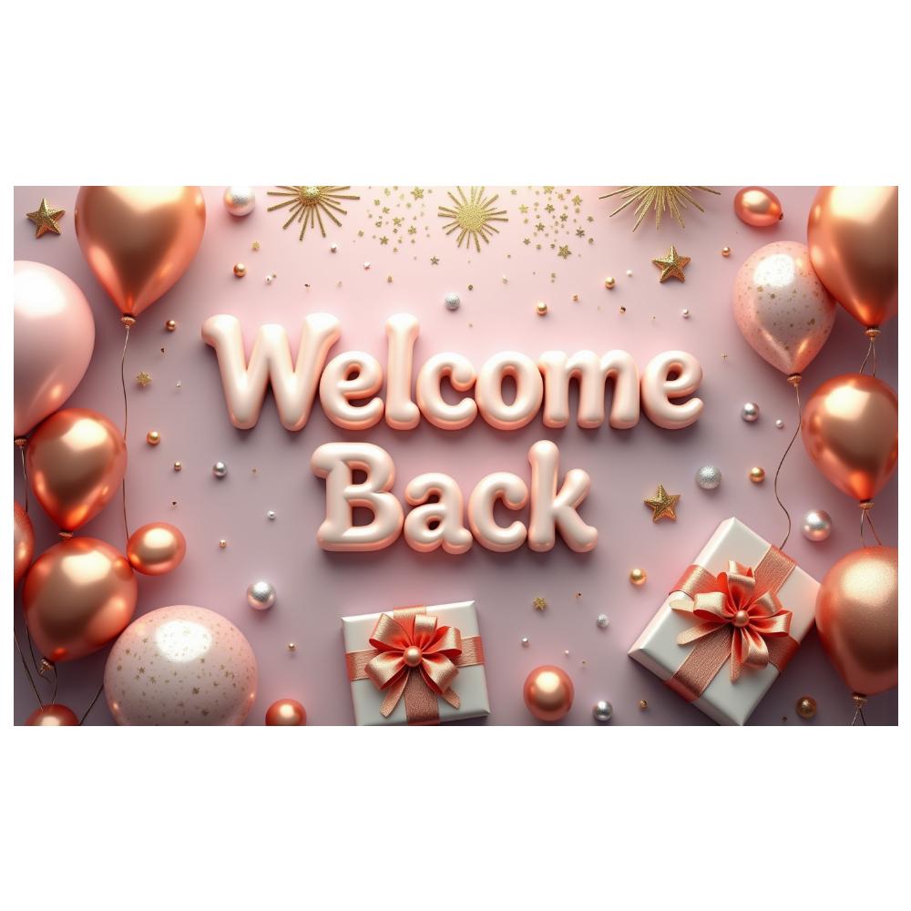 Event Decoration 3D Letters Photo Banner Party Decor Ribbon Design Welcome Banner For Event Celebration New Beginning Festive