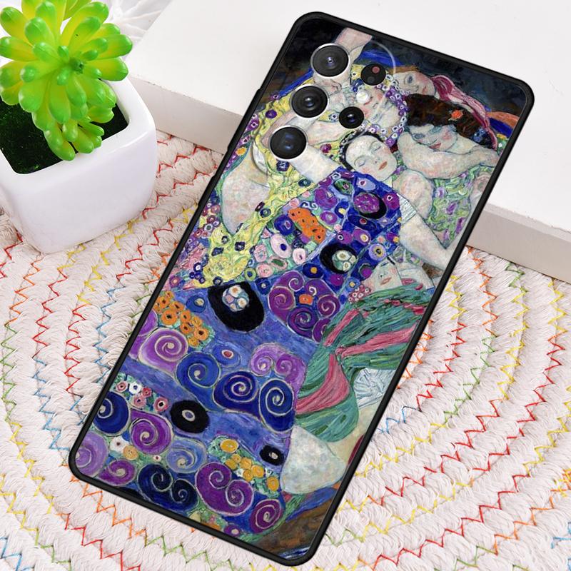 Поцелуй Густава Климта Силиконовый чехол для телефона Samsung Galaxy note 10 pro S26 S25 S24 S23 S22 S21 Plus S25Ultra Capa Cover