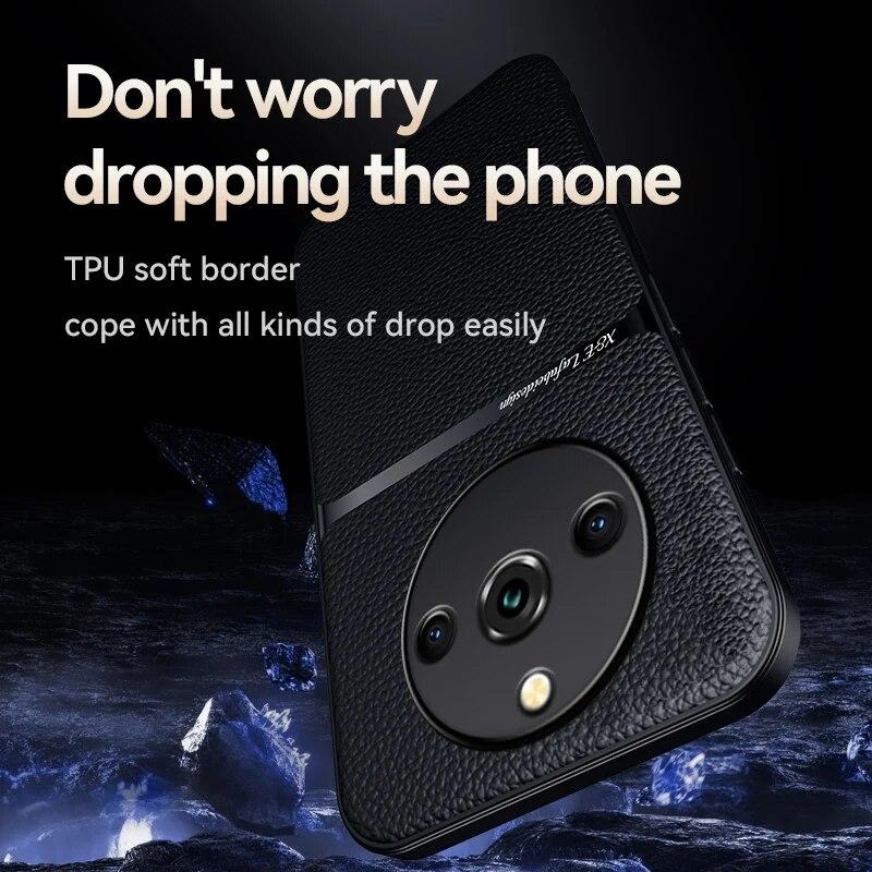 Чехол для Realme 11 Pro Plus, магнитный автомобильный держатель, кожаные чехлы для телефонов Realme 11 11Pro + 5G, мягкая силиконовая противоударная задняя крышка