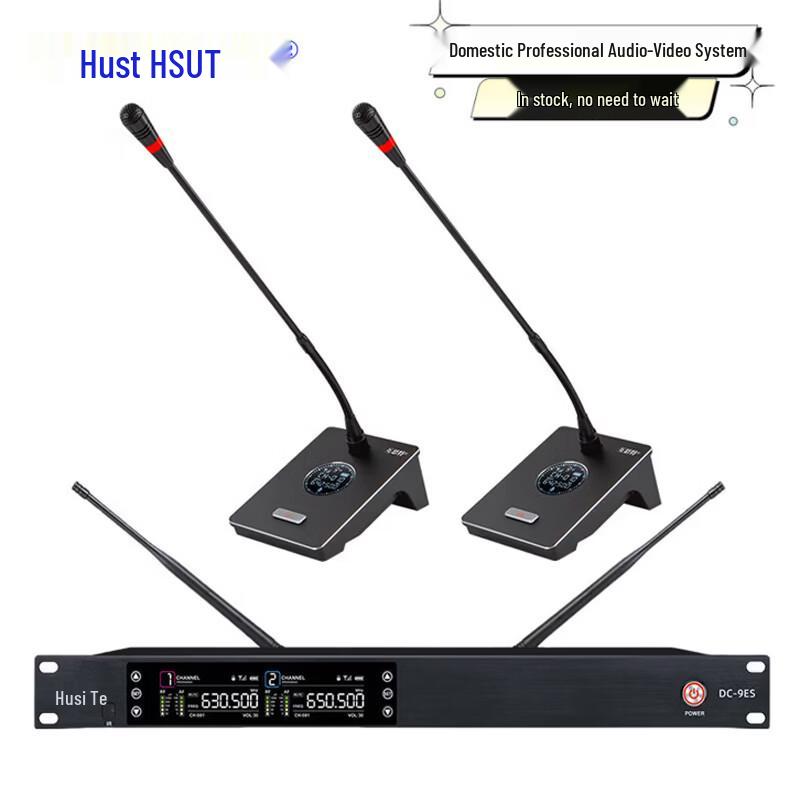 Wireless Dual Gooseneck Conference Microphone System (CN version)