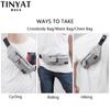 TINYAT Мужская и женская поясная сумка, сумка для мужчин, пояс для телефона, легкая поясная сумка с 4 карманами, дорожная повседневная поясная сумка