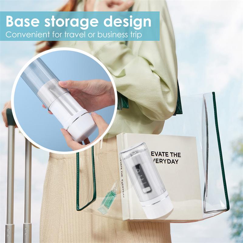 Oral Irrigator USB Rechargeable Dental Water Flosser 4 Nozzles Water Jet 230ML Water Tank 3 Modes Waterproof Dental Health