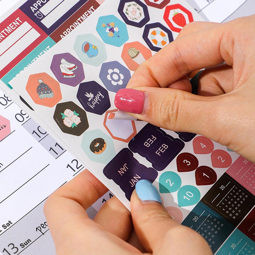 Настенный календарь на Новый год 2026, Календарный плакат с наклейками, Плакат-календарь-планировщик на 365 дней, Креативный простой рабочий планировщик