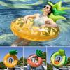Pineapple Fruit Style Swimming Ring Scratch-resistant Strong Buoyancy Pool Inflatable Float Swimming Circle Water Entertainment