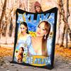 1pc Ayliva's collage art poster blanket, al season lightweigh Poster blanket home office outdoor nap multifunc Poster blanketional blanket