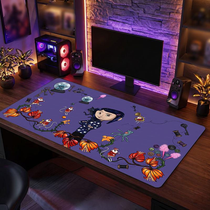 Big Mouse PadCoraline Other Mother Extended Soft Desk Mat Gaming Office Computer Table Decor Mat
