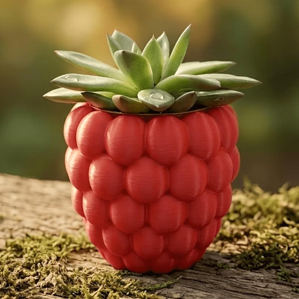3D Printed Fruit Flower Pot Plastic Flower Container Versatile Planter Holder Placement Easy