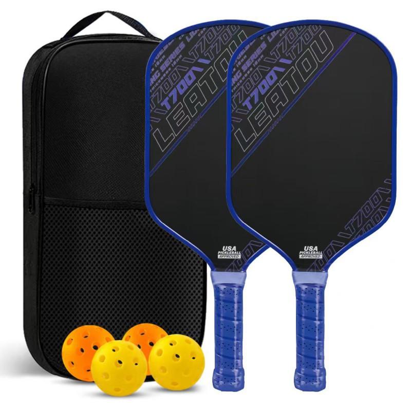 Pickleball Paddle T700 Carbon Fiber Composite Core Lightweight Outdoor Sport Racket Beginners Recreational Players