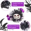 Yousheng 1 Pair Halloween Dog Barrettes Witch Hat Pet Hair Clip Felt Skull Gauze Cobweb Hair Accessories for Puppy Cats Festive Dress-up