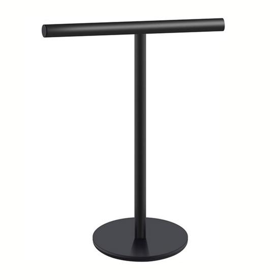 T-Shaped Towel Rack Storage Organizer Rust-Resistant Easy Installation Bath Hand Towel Holder Stand with Heavy Base