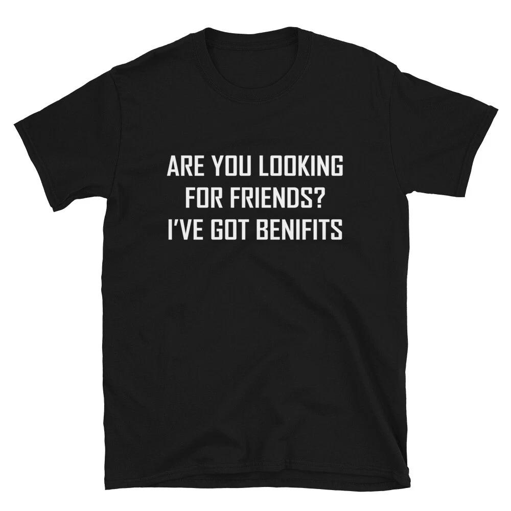 FRIENDS WITH BENIFIT Graphic Novelty Humor T-Shirt