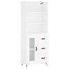 VidaXL Highboard White 69.5x34x180 Cm Engineered Wood 3189477