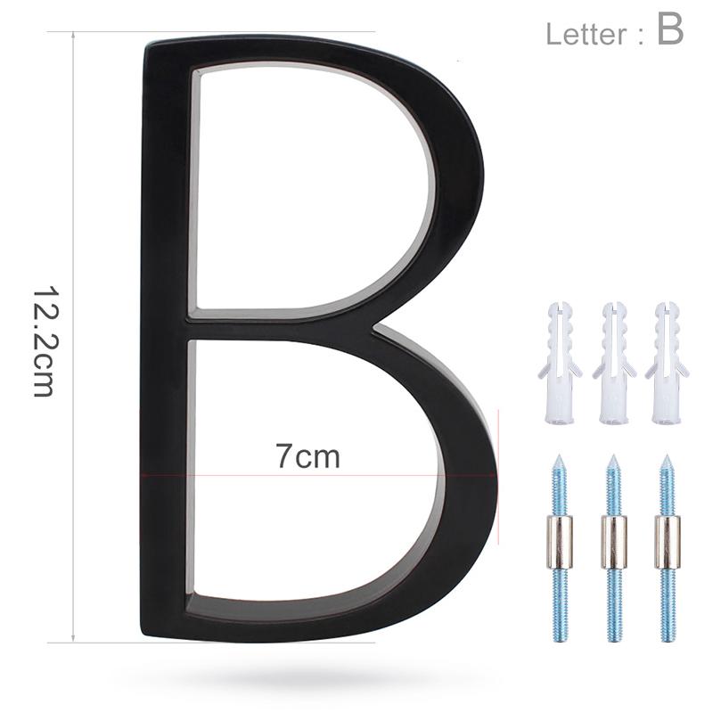 125 мм плавающий номер дома, современные буквы алфавита двери, дома на открытом воздухе 5 дюймов. Черные 3D цифры адрес дверные номерные таблички для стены