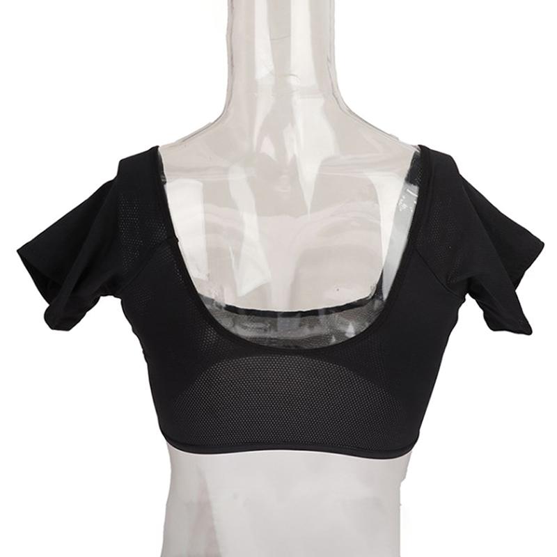 Underarm Sweat Pads T-Shirt Women Armpit Shape Reusable Sweat Pads Washable