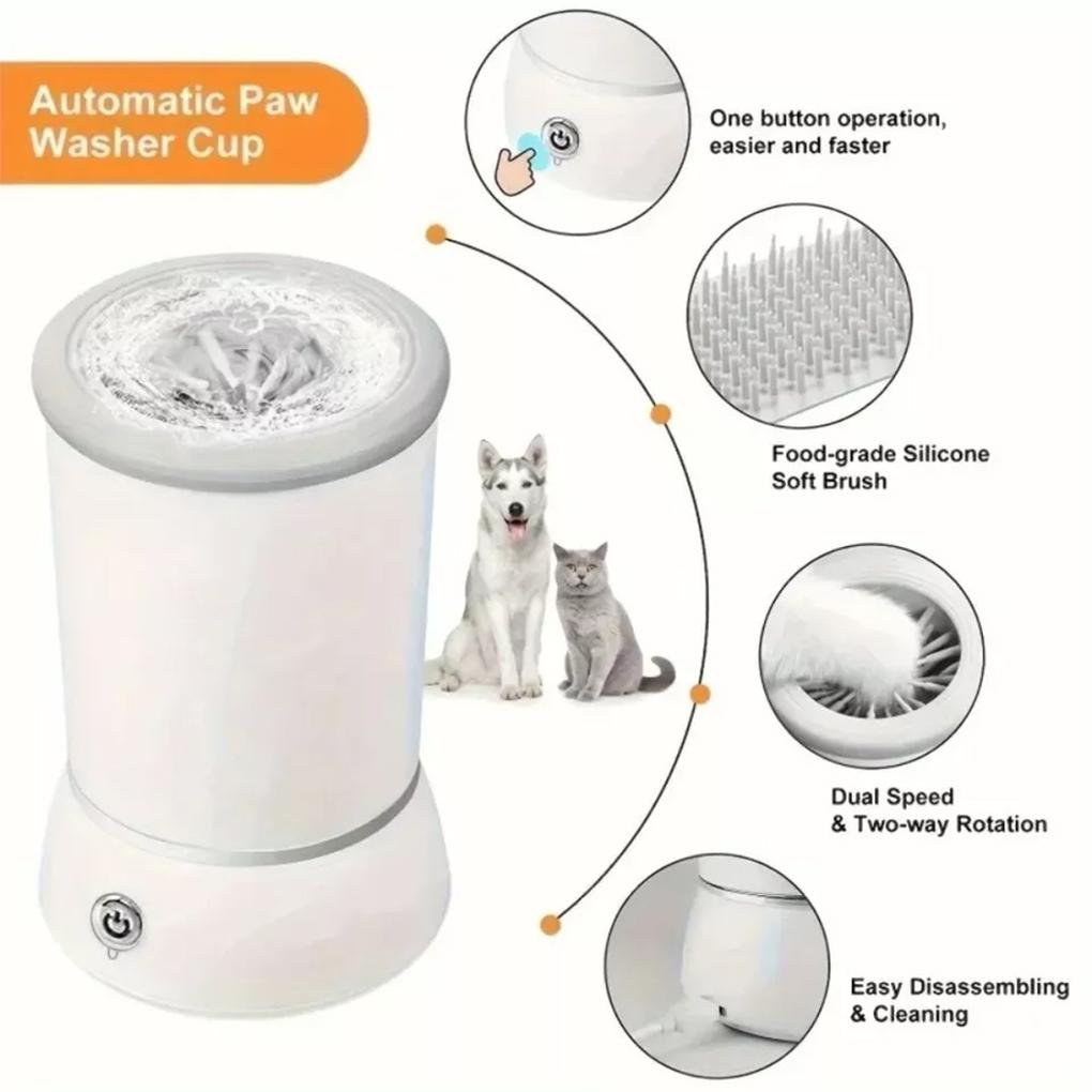 Pet S Paws Clean And Hygienic Automatic Dog Paw Washer USB Pet Paw Cleaner Foot Reliability 3.O