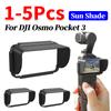 1-5 шт. Козырек от солнца для DJI Osmo Pocket 3 Быстросъемная крышка-козырек Защита от света Экранная тень Аксессуары для спортивной камеры